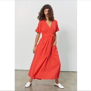 Mara Hoffman red Ingrid dress